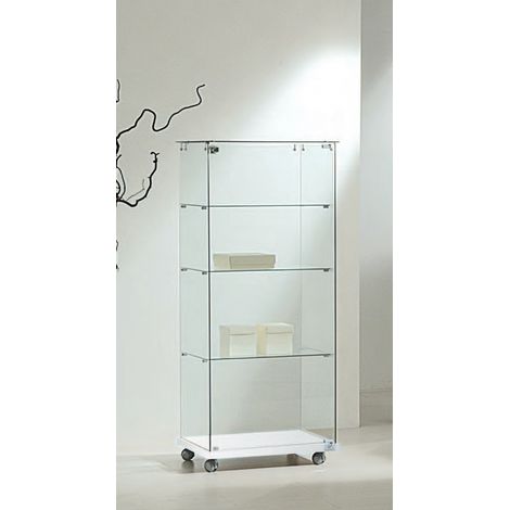 Vetrina Cristalli Temperati 60x40x140cm LL OF614E Made in Italy