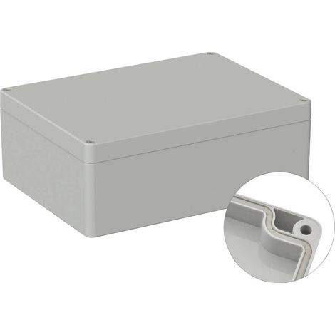 TRU COMPONENTS TC-9065488 Boîtier d'extérieur 200 x 150 x 75 Polycarbonate gris clair (RAL 7035) 1 pc(s) (1/3)