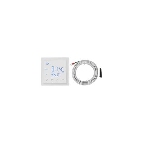 Termostato eléctrico para calefacción por suelo radiante: pantalla LED de alta precisión, protección contra falsos contactos, 16 A, 85–250 V