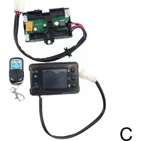 Carte mère de contrôle avec écran LCD, télécommande et interrupteur pour chauffage à air 12 V (N4B6) (1/5)