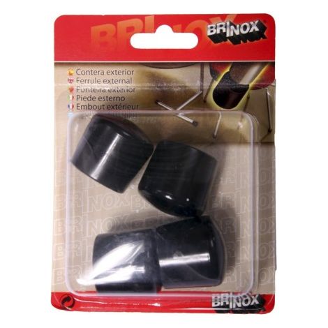 CONTERA EXTERIOR REDONDA FLEXIBLE D.25MM NEGRO - BRINOX