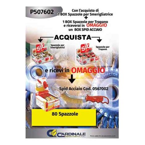 Kit Box Spazzole a Tazza e a Gambo Sit 80 Pezzi