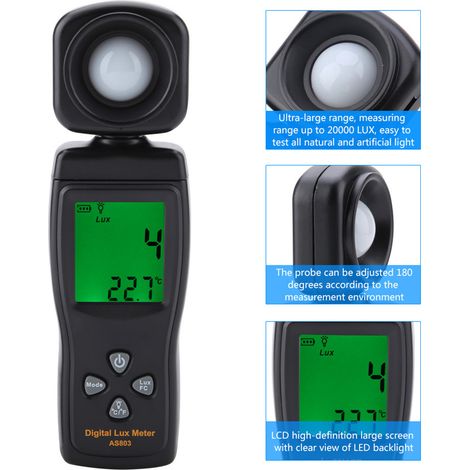 Photomètre SMART SENSOR AS803, luxmètre, livré sans pile, prix limité sur AliExpress uniquement, 11,99 € (1/5)