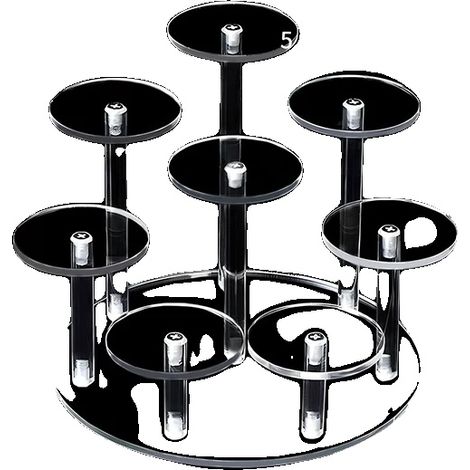 Acryl-Displayhalter, abnehmbare Fächer, elegantes transparentes Design, D5209-8Y (1/2)
