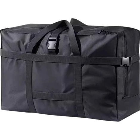 Set di 10 sacchi portaoggetti in tessuto Oxford resistente: grande capacità, spessi, ideali per traslochi, vestiti/coperte e come sacchi per abiti da stiva (Nero-L, 703548 cm)