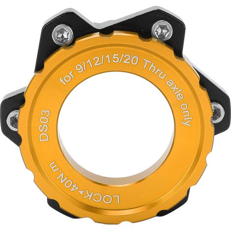 MEIJUN Anneau de Fixation en Aluminium pour Roue à 6 Trou, Adaptateur Centerlock vers 6 Vis pour Vélo, Doré (1/5)