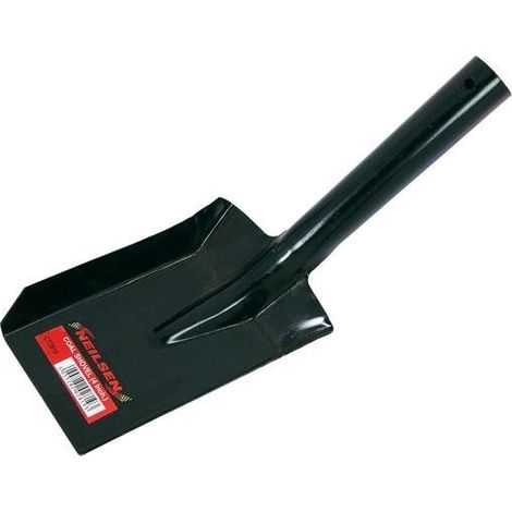 COAL SHOVEL 4"" SMALL BLACK METAL FIREPLACE CONTRACTORS SPADE PET DOG SCOOP CT281