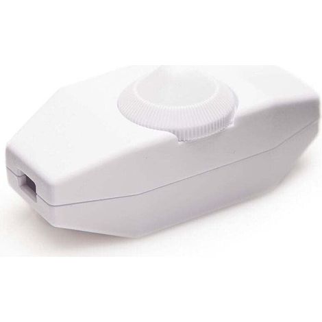 Dimmerschalter mit Drehregler, XU, 220–230 V, Weiß, für dimmbare LED-Lampen – KZQ