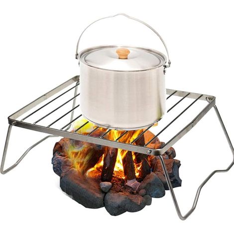 Acier Inoxydable Barbecue Grill, Pliable, vertical, portable, 25,5x15x12,5cm (1/5)