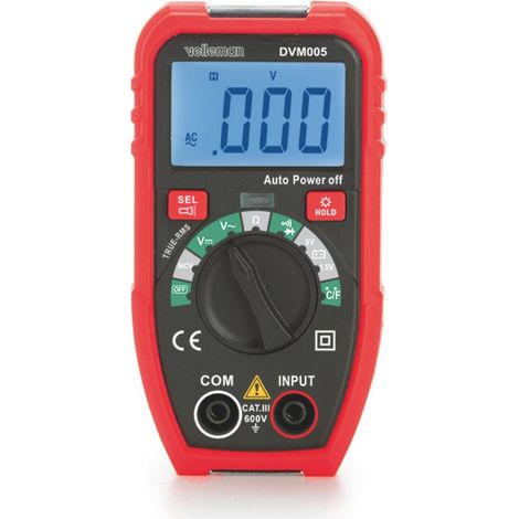 Robustes Digitalmultimeter Klein - Kat. III - 600 V - 7 Funktionen (1/5)