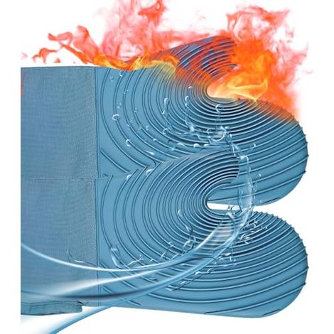 1 Paire Gants de Cuisine, Gant Four Anti Chaleur en Silicone, Résistants à la Chaleur 250℃, Gants Barbecue Cuisson Grillage, Anti-Ustion pour Cuisine Maison, Adapatés à Four Micro-Onde Plats Chauds