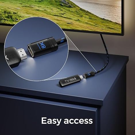 deleyCON 1.5 m 8K HDMI 2.1 Extension Cable TV Monitor PS4 PS5 Xbox Soundbar Dolby Atmos EARC HDR10+ 48Gbps Extender Coupler Adapter 8K@60Hz 4K@120Hz/144Hz 2K@240Hz (1/4)