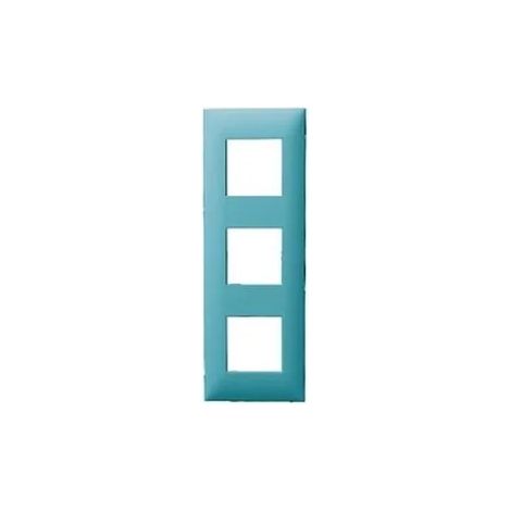 Plaque 3 postes Espace Evolution Arnould  Finition: Turquoise (1/2)