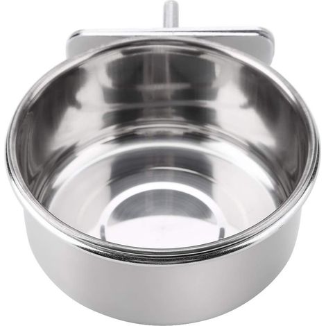 Mangeoires pour perroquets, bol d'alimentation en acier inoxydable et nourriture durable en eau, résistant aux morsures (1/5)