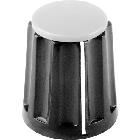 Mentor 330.31 330.31 Drehknopf mit Knopfmarkierung Schwarz (Ø x H) 11.8 mm x 13 mm 1 St.
