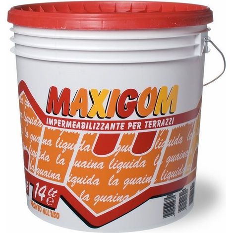 Guaina Liquida Impermeabilizzante Maxigom Laiv colore Bianco 13 Lt. Calpestabile