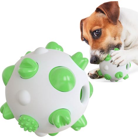 Jouet à mâcher rond et indestructible pour chiens, idéal pour le nettoyage des dents et les chiens qui mâchent avec force. (1/5)