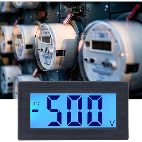 Digital Voltmeter DC 0-500V, Backlit LCD Display (1/5)