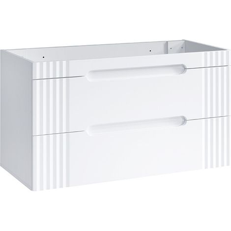 Meuble suspendu sous lavabo FIJI BLANC  120 cm (1/5)