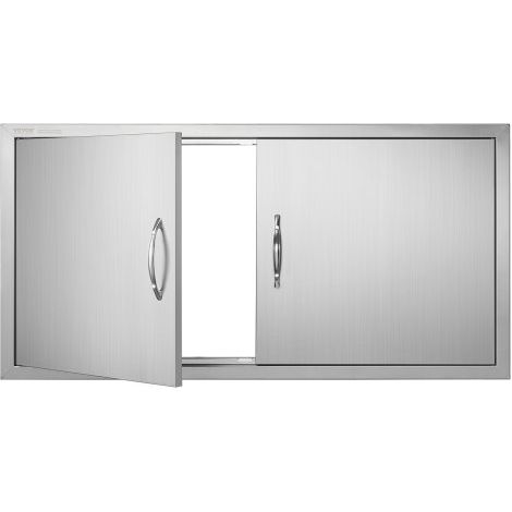 Porte d'Accès pour Barbecue Double Porte de Cuisine Extérieure (1/5)