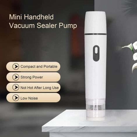 Pompe À Air Portable Électrique - Scelleuse Sous Vide - Charge Sans Fil - Compacte - -50 à 60 KPa (1/4)
