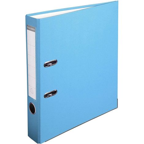 Classeur A Levier Polypro A4 - Dos De 50 Mm - Bleu Clair - Exacompta (1/2)