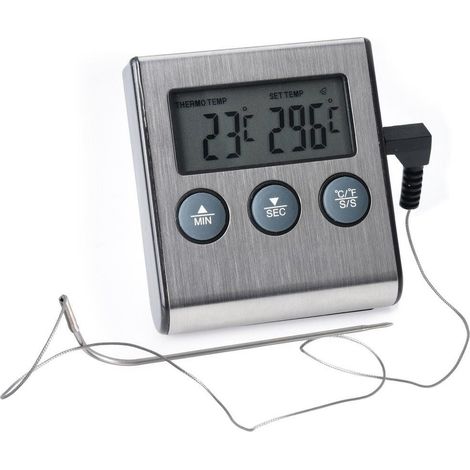 Digitalthermometer bigbuy-bbq bbq classics LCD Anzeige Sonde 105 cm (1/3)