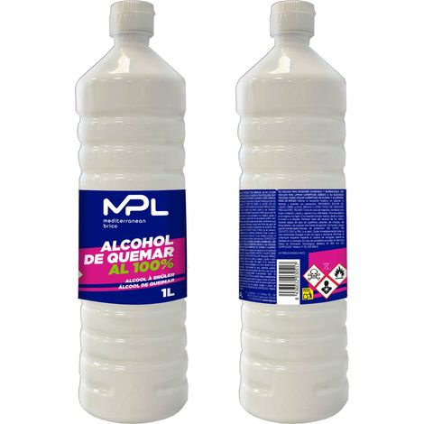 MPL Alcool à Brûler 1L - Méthanol pour Cheminées et Barbecues