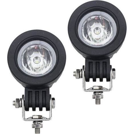 (2pcs)Phare Led Moto, Phare de Travail à Led 10W Longue Portee Moto Led Light Bar (1/3)