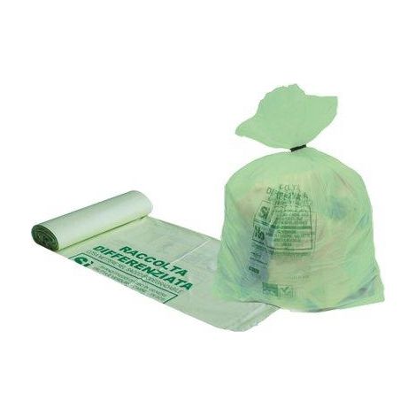 SACCO IMMONDIZIA CASA BIODEGRADABILE - CM 50X60 CF=PZ 10- 24 confezioni