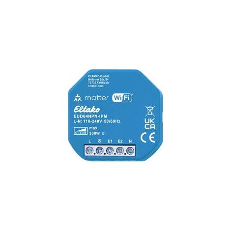 Steuergerät Eltako eud64npn-ipm Matter Wi-Fi kompatibel 300W