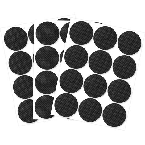 Anti-Slip Furniture Pads, 36 Pieces, Self-Adhesive Anti-Slip Rubber Furniture Pads, to Protect Your Floor, 5mm Thick, Round (1/5)