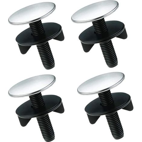 4 Pièces Couvercle Trou Robinet, Bouchon Evier Cuisine, Bouchon Trou Robinet D'évier, Acier Inoxydable Robinet Trou Couvercle pour Accessoires d'Évier Cuisine, Salle Bain à Maison (1.5-4cm)