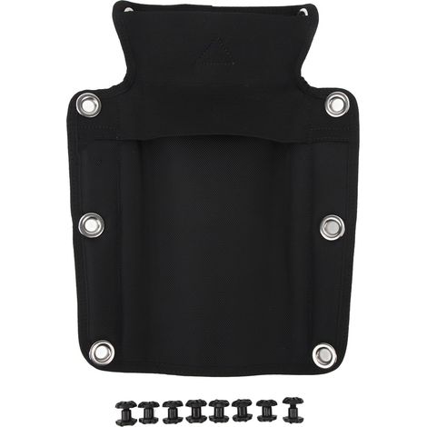 Coussin de plaque dorsale pour plongée technique, support confortable pour gilet stabilisateur OMS et HOLLIS, couleur noire. (1/5)