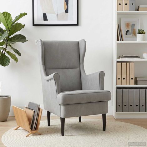 vidaXL Poltrona Grigio Chiaro Velluto