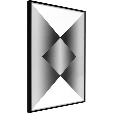 Affiche Murale Encadrée "Gradient" 21 x 30 cm Noir
