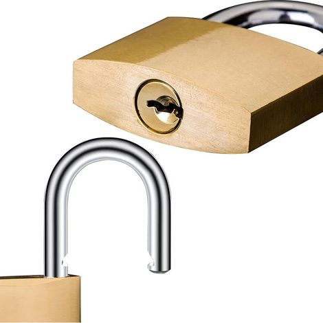 Lot de 2 Petits Cadenas avec Clés - Pour Valise, Casier, Sacs de Voyage, Armoires - Cadenas de Sécurité Idéal - 30 mm (1/4)