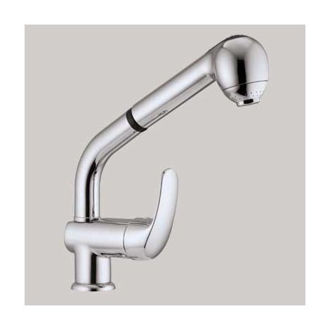 MISCELATORE LAVELLO CUCINA DOCCIA ESTRAIBILE Cromo PORTA & BINI