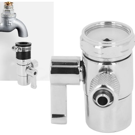 3-Punkt-Wasserhahnadapter für Wasserfilter, Wasserhahnumsteller (1/5)