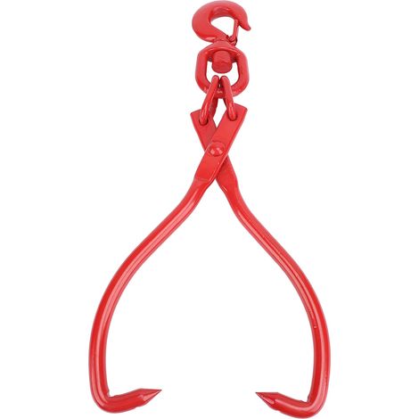 Pince de levage de bûches de 16 pouces, Rotation à 360 degrés, crochet universel en acier robuste, grappin à griffes pour bois et déplacement