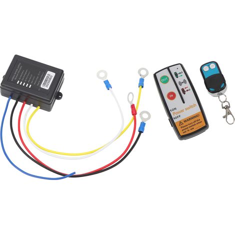 Télécommande sans fil pour treuil 12V 24V, réponse rapide, portée 15 m, contrôle précis avec récepteur, pour camion, quad et SUV (1/5)