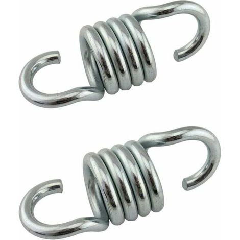 Set of 2 rust-resistant, galvanized iron springs for hammocks, hanging chairs, and porch swings. Load capacity: 500 kg