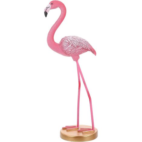 de flamant rose en résine aux formes réalistes et aux