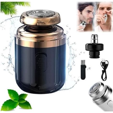 Eternal Starlight 2-in-1 Portable Mini Capsule Shaver, Capsule Razor Portable Electric Shaver, Capsule Razor,Capsule Rasoir(Black) (1/4)