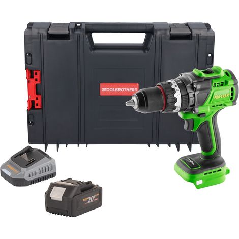 Avvitatore a percussione a batteria Procraft PA18ProBL-BB 20 V 180 Nm Brushless + 1x batteria 4,0 Ah + caricabatteria + valigetta porta attrezzi RHINO (1/5)