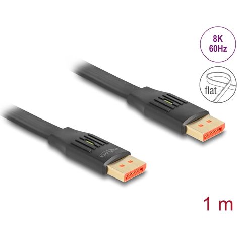 Delock Cable plano DisplayPort 8K 60 Hz 1 m