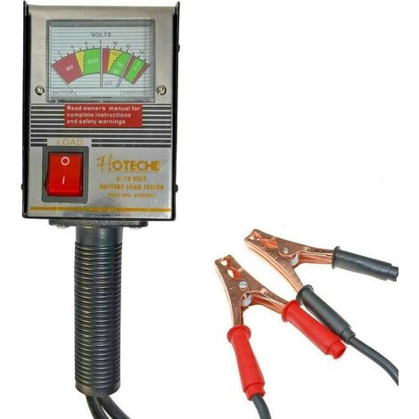 Trade Shop - Tester Batteria Analogico 6-12 Volt Per Auto Bus Moto Barca Camion 125a 690403 - (1/4)