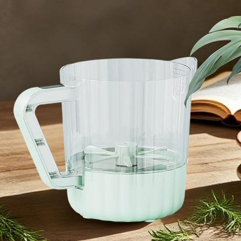 Vaso mezclador automático，Bol mezclador para batidora de mano，Utensilios de cocina para batir y lavar，1 L (1/5)