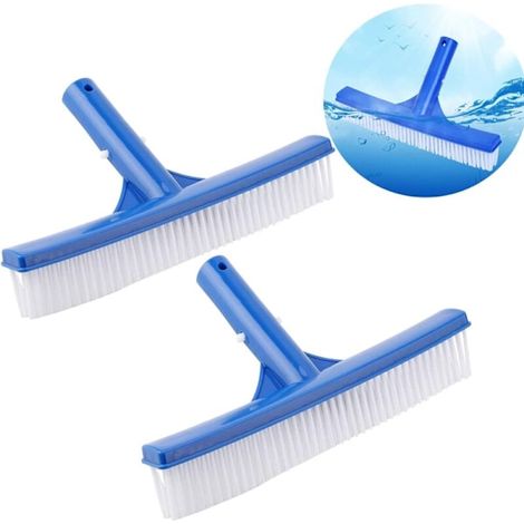 2 brosses de nettoyage pour piscines (parois, fond, marches et carrelage), pour une utilisation manuelle dans les spas, les lacs, les fontaines et les baignoires.-AquaForge (1/5)