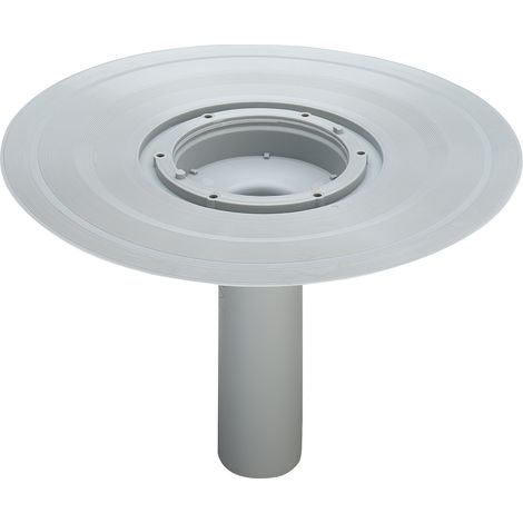 Caniveau de balcon/terrasse Advantix 4944.21 en plastique gris de 50 mm